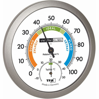 TFA 45.2042.50CZ - Kombinace (Teploměr + Vlhkoměr) 120 mm 