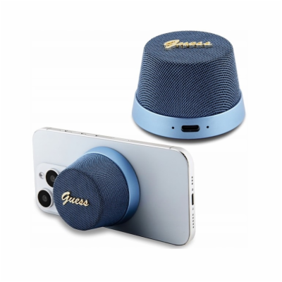 Guess Bluetooth Speaker Stand Blue Magnetic Script Metal ...