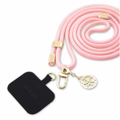 Guess Crossbody Popruh Cord 4G Charm Gold/Pink Guess popr...