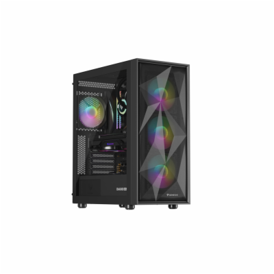 Počítačová skříň Genesis DIAXID 605 ARGB/Midi Tower/Trans...