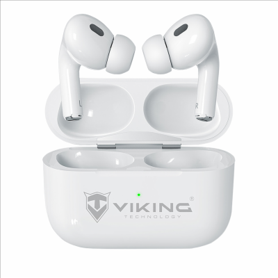 Viking bluetooth sluchátka s mikrofonem VPRORT, bílá