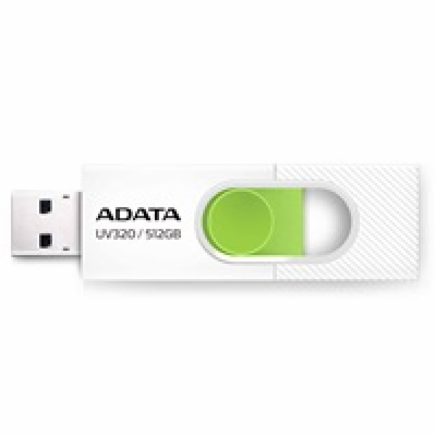 ADATA UV320/512GB/USB 3.2/USB-A/Bílá