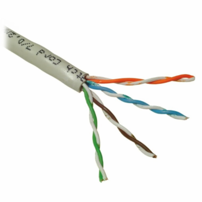 PLANET kabel UTP, drát, 4pár, Cat 5e, Elite, Dca, (balení...