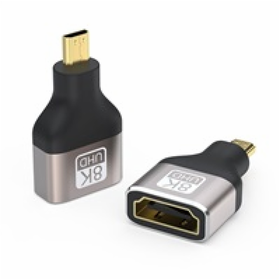 PREMIUMCORD Adapter 8K HDMI Typ A - micro HDMI Typ D, kov...