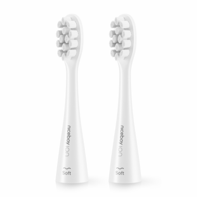 Náhradní hlavice Niceboy ION Sonic Soft white 2 ks