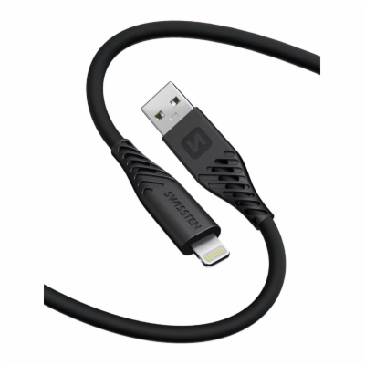 Swissten datový kabel soft silicone usb / lightning 1,5 m...