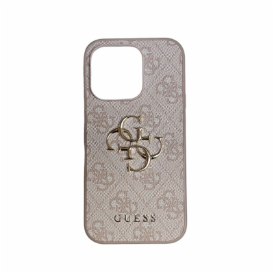 Guess PU 4G Metal Logo Zadní Kryt pro iPhone 14 Pro Pink ...
