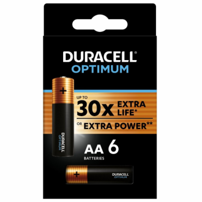 Duracell Optimum alkalická baterie 6 ks (AA)