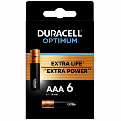 Duracell Optimum alkalická baterie 6 ks (AAA)