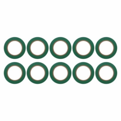 Izolační páska PVC 15mm / 10m zelená