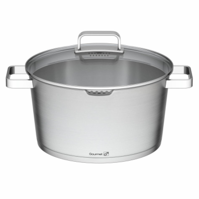 G21 Hrnec Gourmet Magic s cedníkem 28 cm s poklicí, nerez