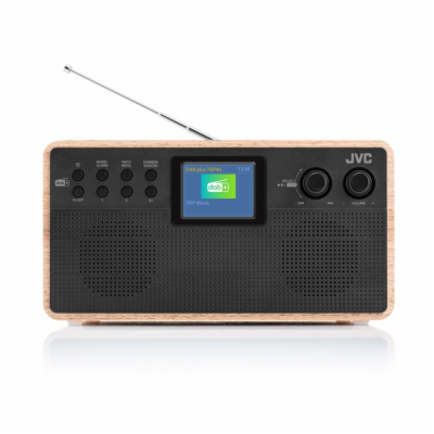 JVC RA-E731B-DAB, černý/dřevo