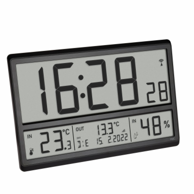 TFA 60.4523.01 - Nástěnné hodiny s vnitřní teplotou/vlhko...