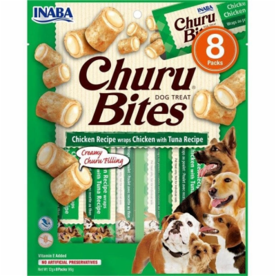 Churu Dog Bites Chicken wraps Chicken+Tuna 8x12g