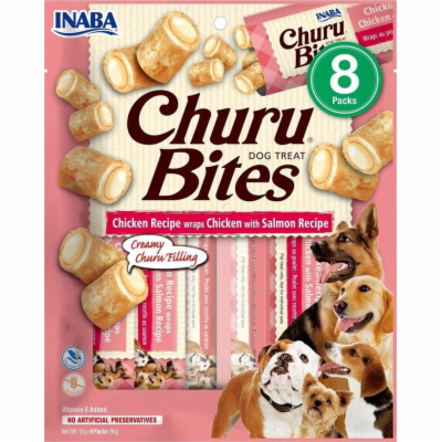 Churu Dog Bites Chicken wraps Chicken+Salmon 8x12g