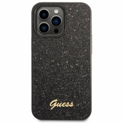 Guess PC/TPU Glitter Flakes Metal Logo Zadní Kryt pro iPh...