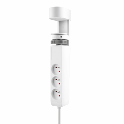 Solight 3z + USB A+C přenosné stolní zásuvky, 2m, bílá, U...