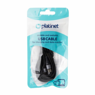 Platinet Nabíjecí Kabel USB-C - USB-C 2,1A, 42W, 2m, čern...