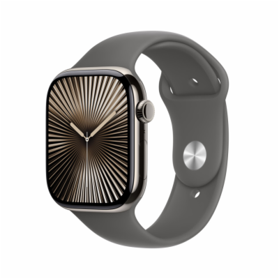 Apple Watch S10 Cell/42mm/Natural/Sport Band/Stone Grey/-S/M