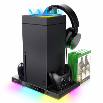 iPega XBX024S Multifunkční Nabíjecí RGB Stojan s Chlazení...