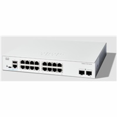 Cisco Catalyst switch C1200-16T-2G (16xGbE,2xSFP,fanless)...