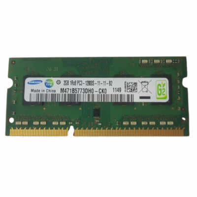 Samsung 2GB DDR3 PC12800 1600MHz SODIMM CL11 Operační pam...