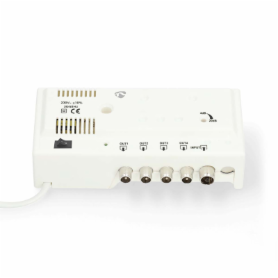Nedis SAMP42241WT - Anténní zesilovač CATV | Zesílení: 20...