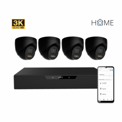 iGET HOME N85P4 - kamerový NVR PoE set 3K rozlišení, 8CH ...