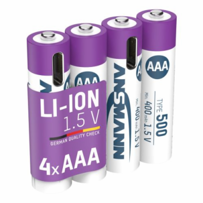 Ansmann Li-ion typ AAA, min. 400mAh, s nabíjecí elektroni...