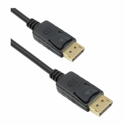 DeTech Kabel DP-DP M/M, 1.8? - černá DisplayPort kabel ve...