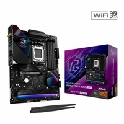 ASRock MB Sc AM5 B850 Riptide WiFi, AMD B850, 4xDDR5, 1xH...