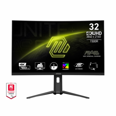MSI MAG/321CUP/31,5"/QD-OLED/4K UHD/165Hz/0,03ms/Black/2R