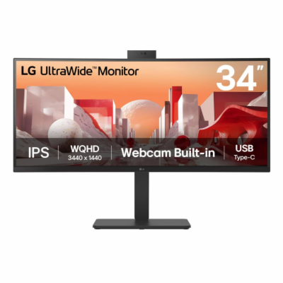 LG 34BA85QE-B 34"W IPS LED 3440x1440 5M:1 5ms 300cd DP 2x...