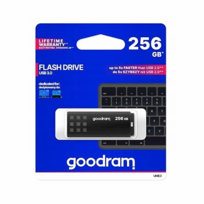 GOODRAM UME3 USB 3.0 Flash disk 256GB - černá Malý datový...