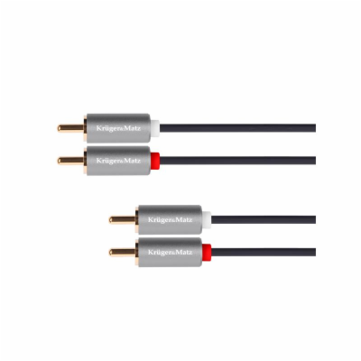 Kabel 2x Cinch konektor/2x Cinch konektor 1m KRUGER & MAT...