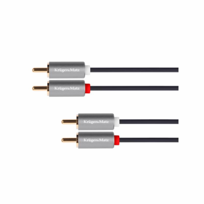 Kabel 2x Cinch konektor/2x Cinch konektor 5m KRUGER & MAT...