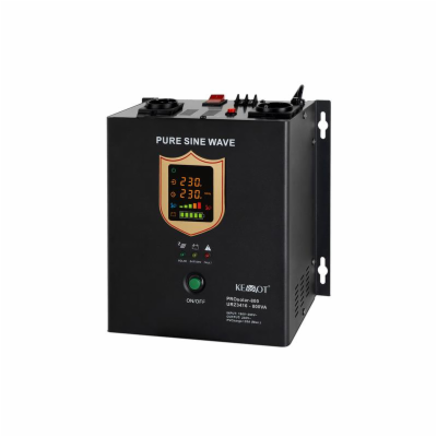 Měnič napětí KEMOT URZ3416 PROsolar-800 500W 12V Black