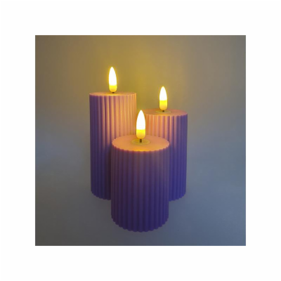 LED svíčka HOME DECOR HD-140 sada 3ks