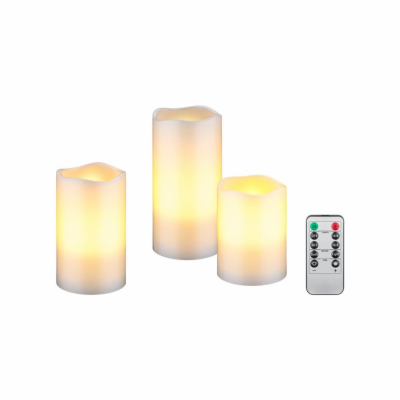 Vosková LED svíčka GOOBAY 74368 sada 3ks