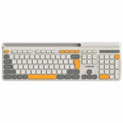 CANYON HKB-W03 bezdrátová CS klávesnice 2,4 Ghz, 105 kláv...