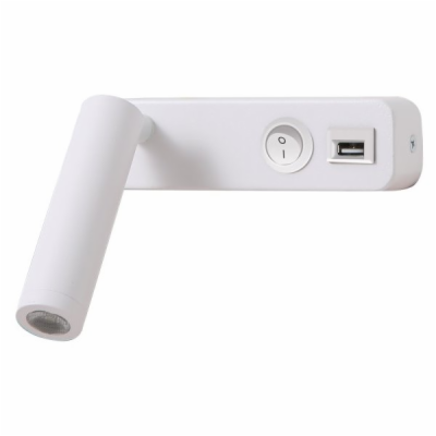 IMMAX GOAL designové nástěnné LED svítidlo, vypínač, USB,...