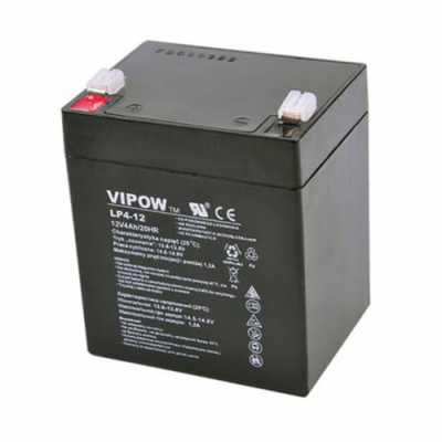 Baterie olověná 12V 4.0Ah VIPOW BAT0210