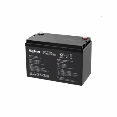 Baterie olověná 12V 100Ah REBEL BAT0416