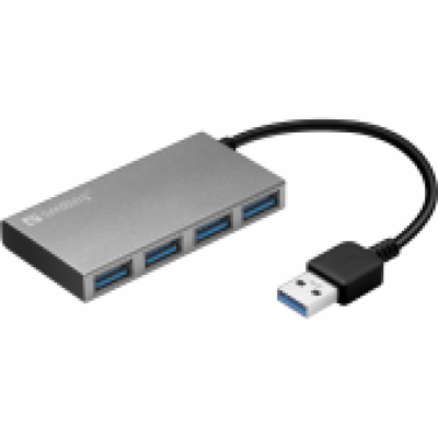 Sandberg USB 3.0 Pocket Hub 4 porty, kompaktní USB rozboč...