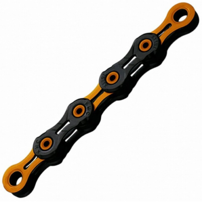 Řetěz KMC DLC SL 11 oranžovo/černý v krabičce - 118 článků