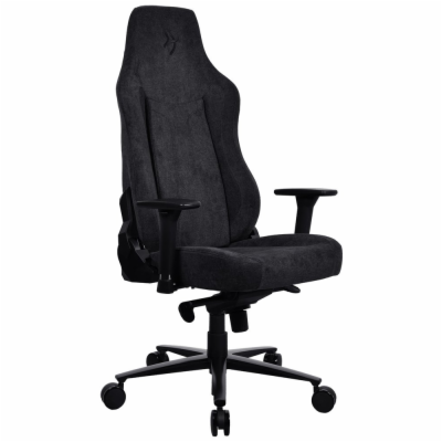 AROZZI herní židle VERNAZZA Soft Fabric Pure Black/ povrc...