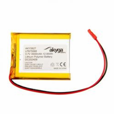 Akyga Li-Pol baterie LP675568 3.7V/3500mAh PCM JST 2.54 2...