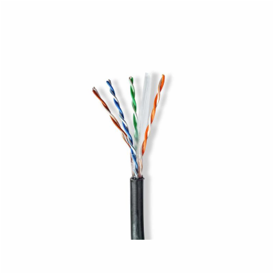 Kabel UTP Cat6e 100m NEDIS CCBG8590BK100S venkovní