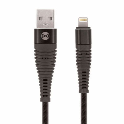 Datový kabel Forever Shark USB/Lightning 1m 2A textilní č...