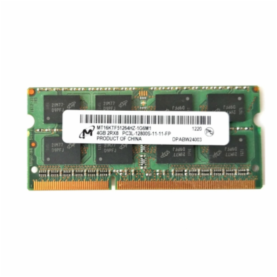 Micron 4GB DDR3 1600MHz CL11 SODIMM Kompaktní SODIMM pamě...